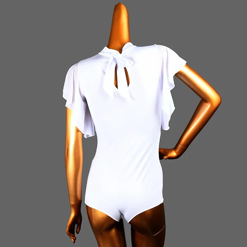 Women Black Short Sleeve Bodysuit Autumn Winter Turtleneck Bodysuits Womens Sexy Bodycon Cha Cha High Waist Romper Body Femee