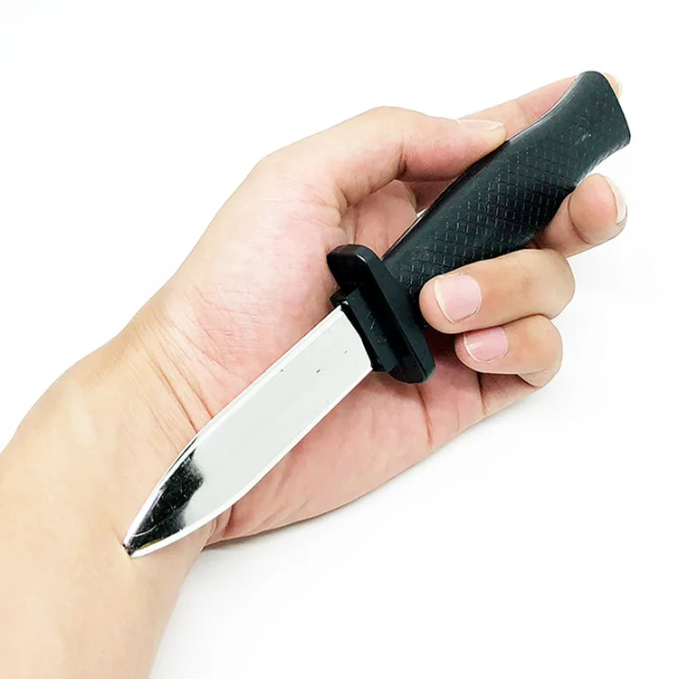 Cuchillo Retráctil de Broma - Accesorio de Comedia de Plástico Inofensivo para Adultos y Niños, Regalo de Truco de Magia