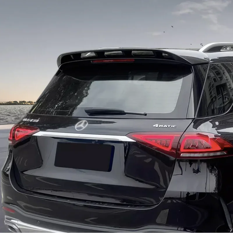 For Mercedes W167 GLE Roof Real Trunk Spoiler AB SRear Tail Wing Lip Spoiler Car Styling