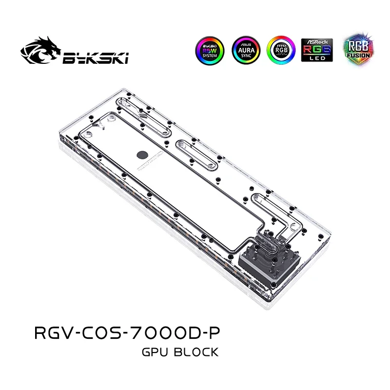 Bykski Acrylic Distro Plate /Board Reservoir for Corsair 7000D Computer Case /Water Cooling System RGB Light SYNC/Combo DDC Pump