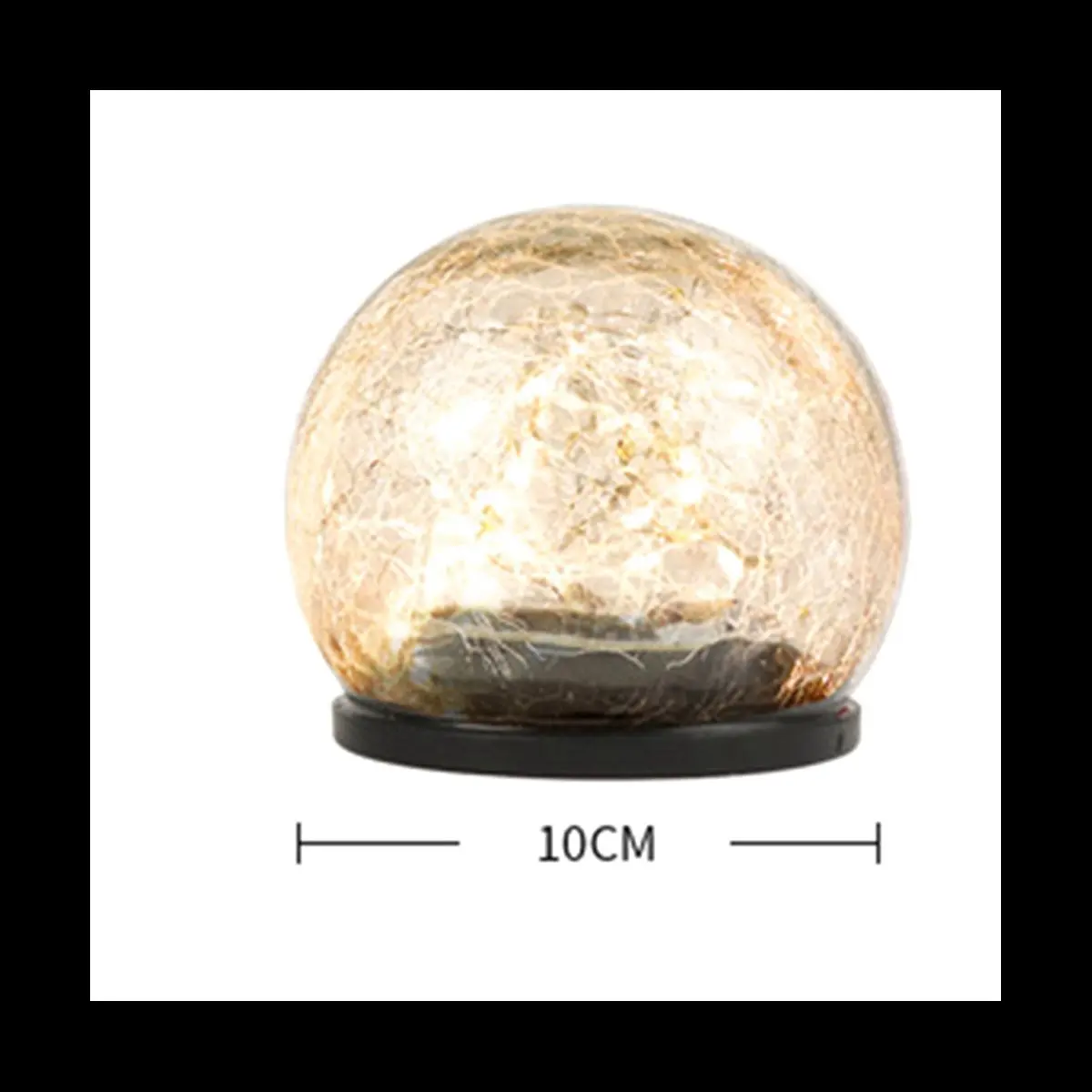 2 قطعة 10 سنتيمتر و 12 سنتيمتر الشمسية الكراك الأرض الكرة في الهواء الطلق مقاوم للماء حديقة في الشرفة المحكمة المشهد في الهواء الطلق/حديقة ضوء الزخرفية #5