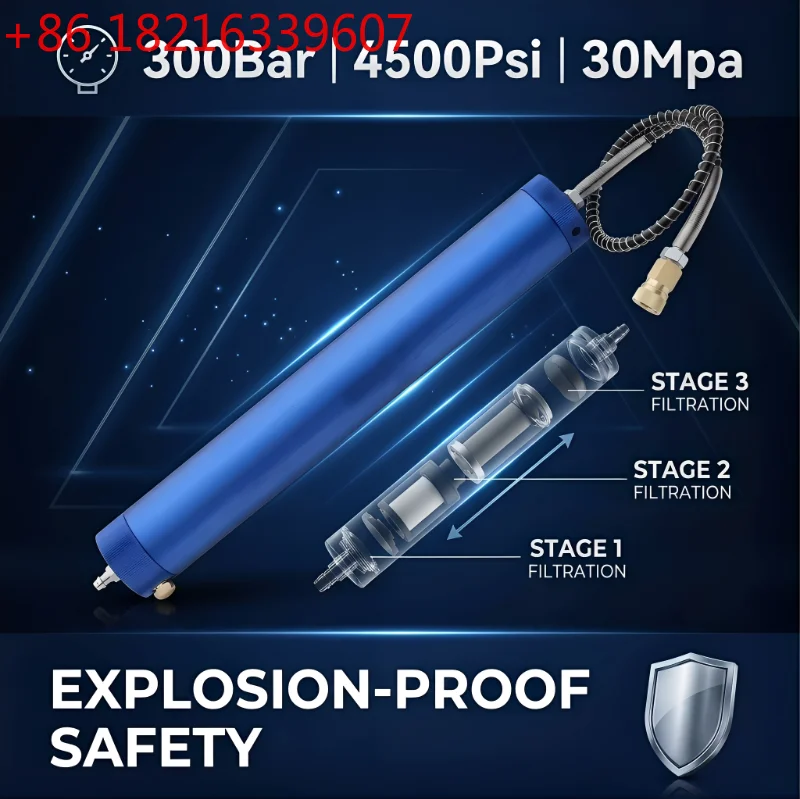 TAO 300Bar 4500Psi 30Mpa Oil-water Filter Air Compressor Filter High-pressure Submersible Separator High-pressure Pneumatic Exte
