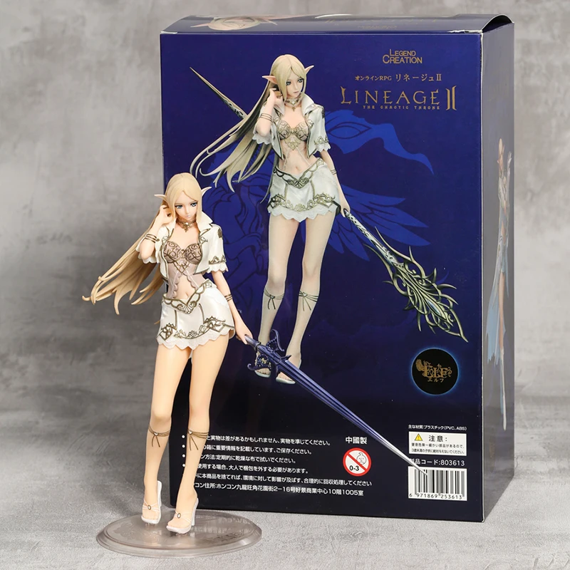 Lineage 2 Elf 1/7 Scale PVC Figure Model Toy Brinquedos Collectible Doll