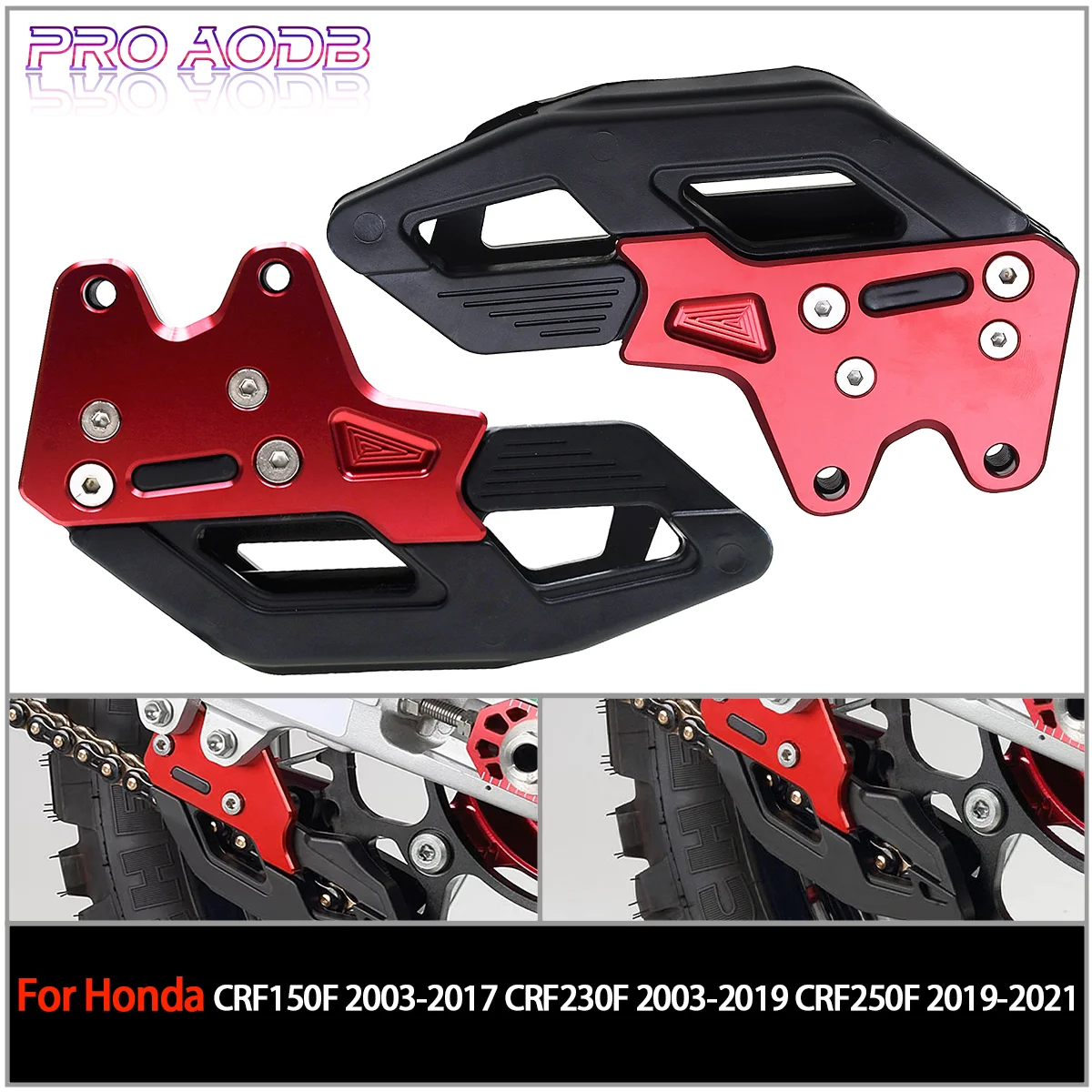 

CNC Chain Guard Slider Guide Protector Protection For Honda CRF150F CRF230F CRF250F CRF 150F 230F 250F 125 230 250 Universal