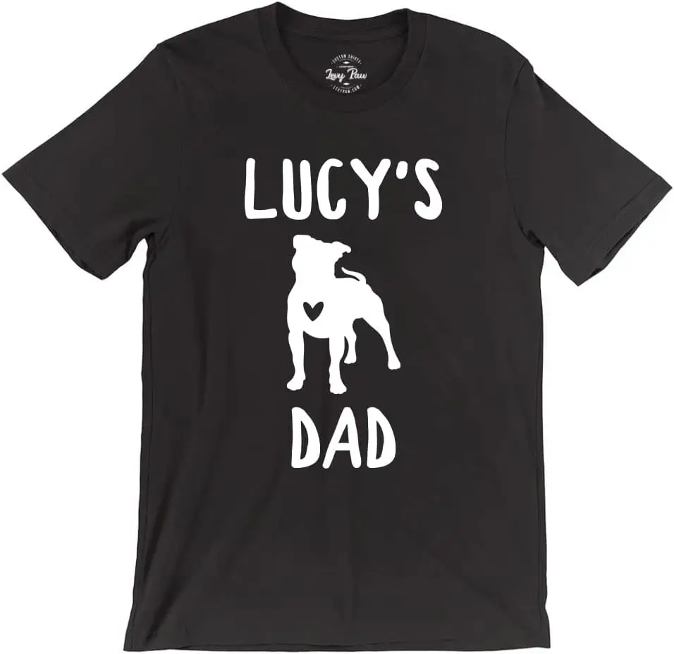 

Personalized Dog Breed & Name T-Shirt for Men Cute Dog Dad Shirt Funny Dog Dad Gifts Multiple Colors