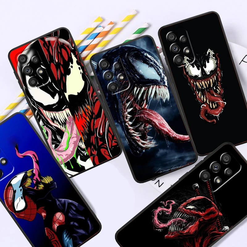 Venom Thor She-Spider Puma для Samsung A53 A52 A33 A32 A51 A71 A21S A13 A73 A55 A22 A23 A35 A72 A54 A12 5G Black Back