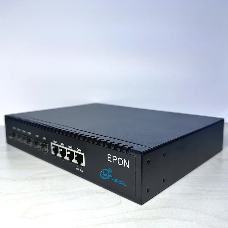 NEW ARRIVAL  OEM Fiber Optic FTTB FTTH 4 PON Port mini EPON OLT  SFP SLOT 1U  Equipment 20KM