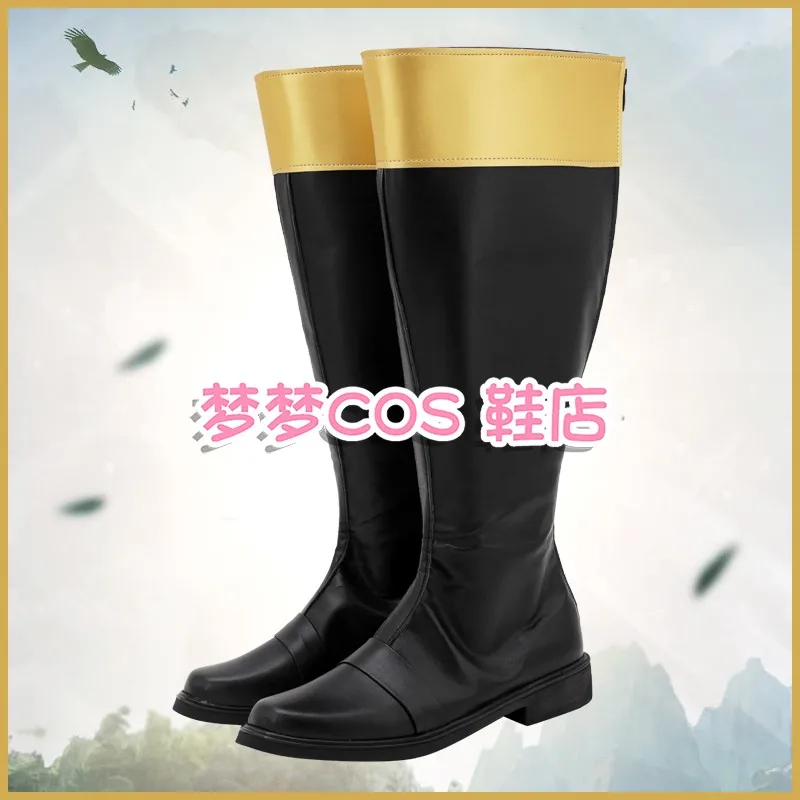 Super Sentai Bakuryuu Sentai Abaranger AbareBlack, chaussures de Costume de Cosplay, bottes de fête de carnaval d'halloween, bottes faites à la main