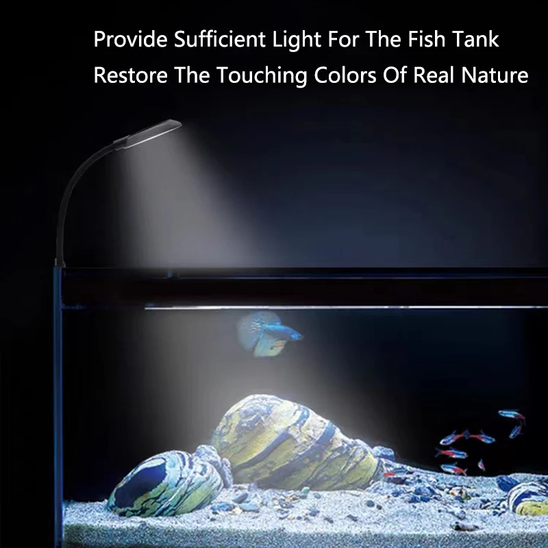 7w Aquarium Licht führte wasserdichte Aquarium Beleuchtung Unterwasser Fisch Lampe Aquarien Dekor Pflanze Lampe Mini Aquarium Licht