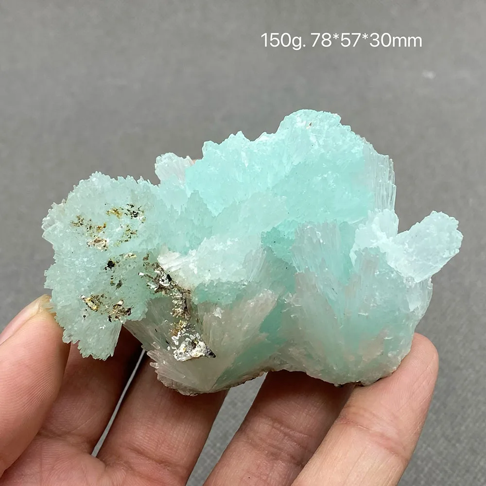 100% natural blue aragonite crystal gem ore specimens stone home outfit