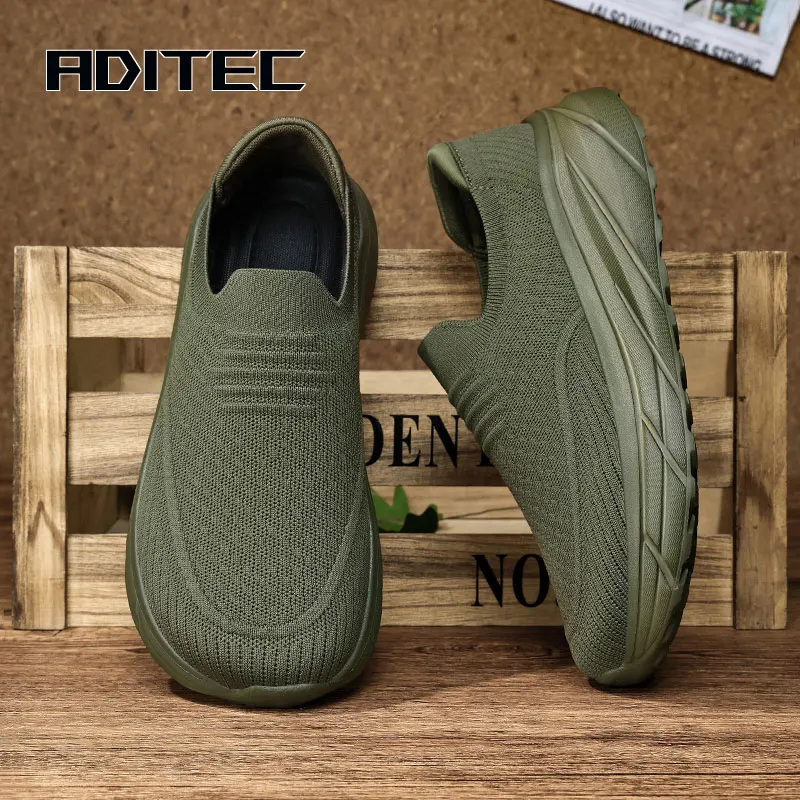 Slip-On Style Sneaker, Suitable for People with Wide Feet and Fat Feet, Front End Widened Design, Men's Wide Feet Shoes