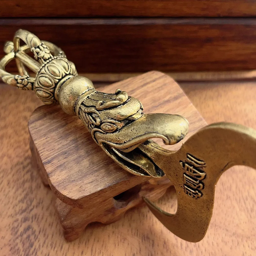 

1pcs Tibetan Vajra Pestle Ornament Brass Silver Plated Craft Home Altar Decor Keychain Pendant Diy Hanging Charm Retro Metal