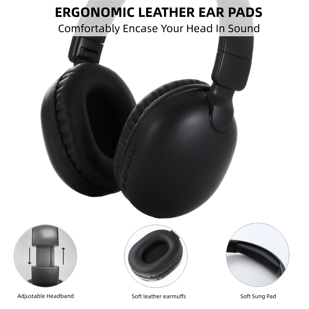 SODO SD1101 سماعات بلوتوث 48H وقت اللعب HiFi صوت ستيريو سماعات لاسلكية فوق الأذن للسفر المنزل مكتب الهاتف المحمول ﻿