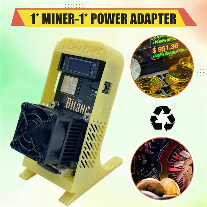 Open Sources Miner With Stand Bitaxe Gamma 601 BTC 1.2TH/S Bitcoin Miner BM1370 Asic Chip From Antminer S21 Pro-X64A