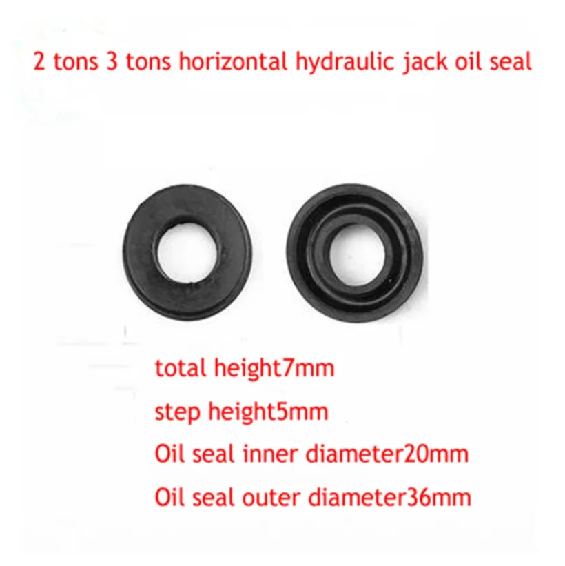 2 Tons 3 Tons Horizontal Hydraulic Jack Accessories Oil Seal Sealing Ring Soft Rubber Oil Seal 1Pair