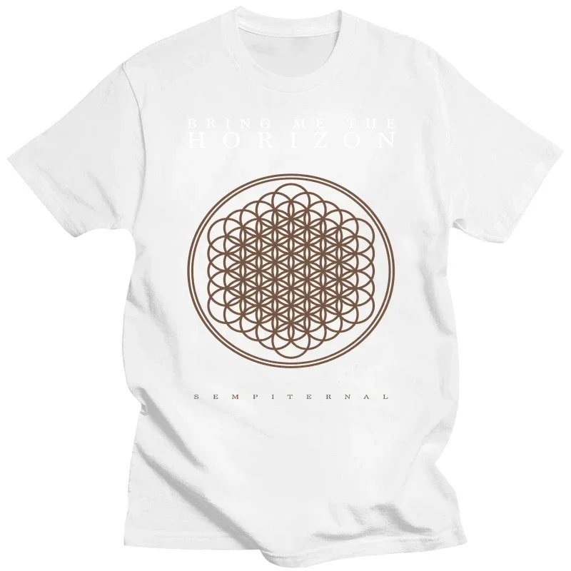 2024 Men  Cotton Tees Summer EU Size Tops Band BMTH Sempiternal MUSIK POP ROCK VINTAGE GRUNGE BAN T Shirt   COTTON