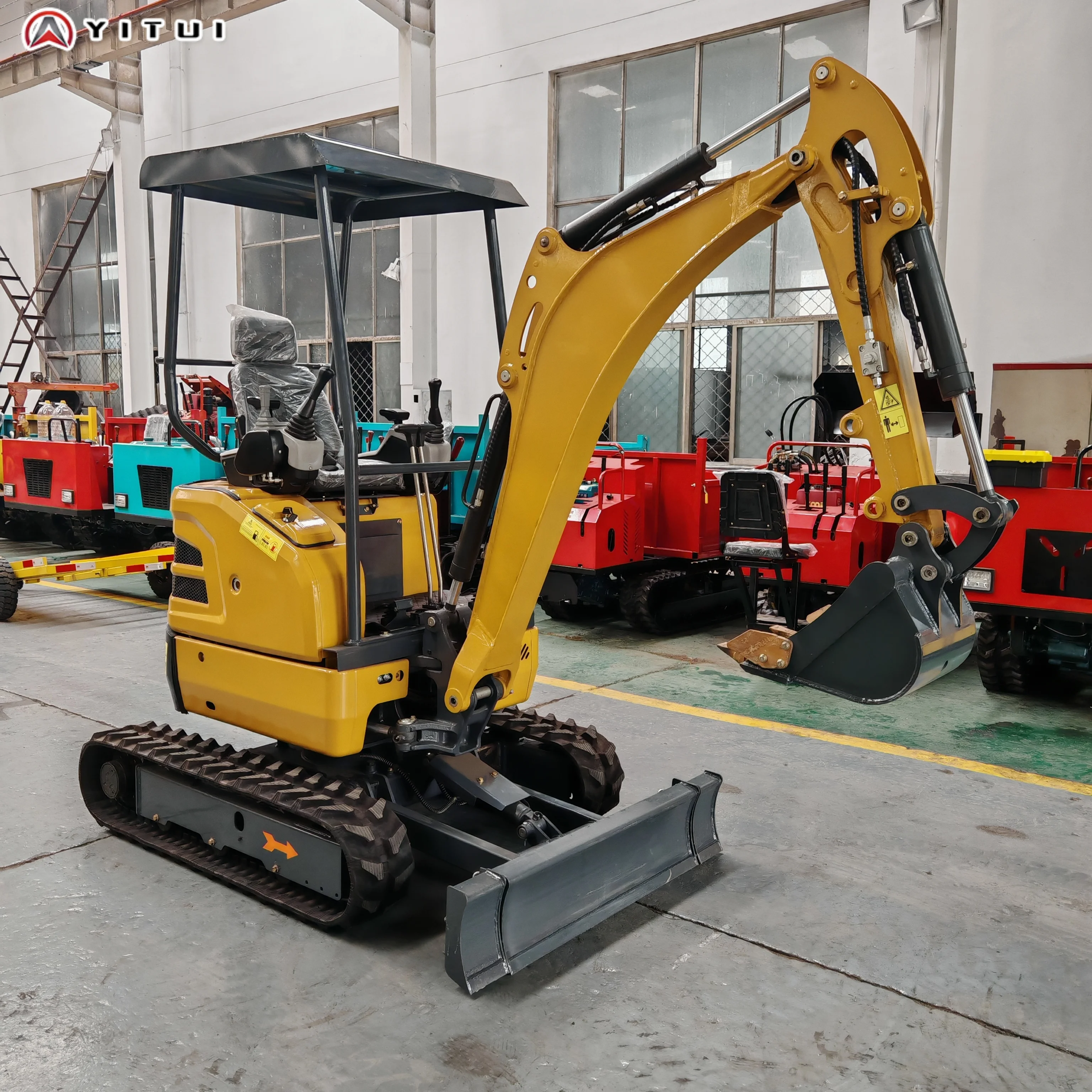 New Mini Excavator 2.6 Tons. High Quality Hydraulic Crawler Type 1.2 Ton Mini Excavator Customized Multiple Accessories