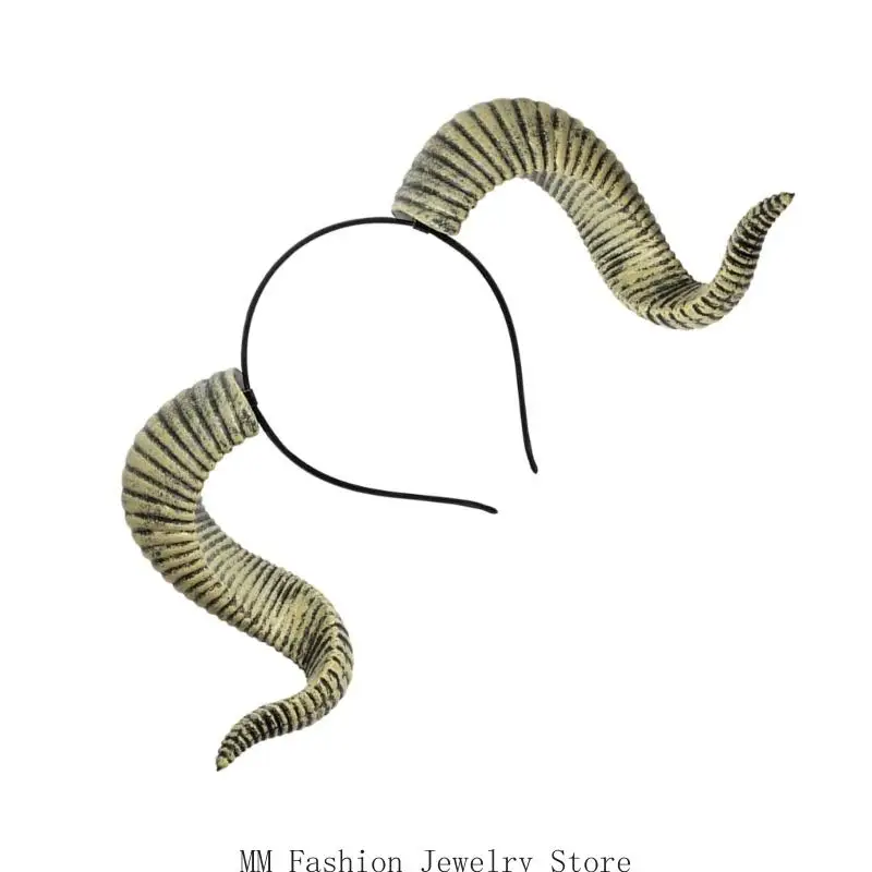 D0UB قابلة للإزالة الرغوة قرن هيرهوب الملحقات للكرنفالات حفلة هالوين تنكرات الحزب الدعائم