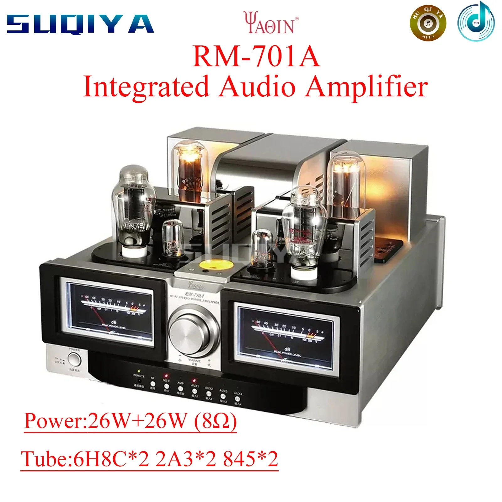 SUQIYA-Yaqin RM-710A Tube Amplifier Tube Amplifier 845 Vacuum Tube Class A Single-ended Audio Power Amplifier