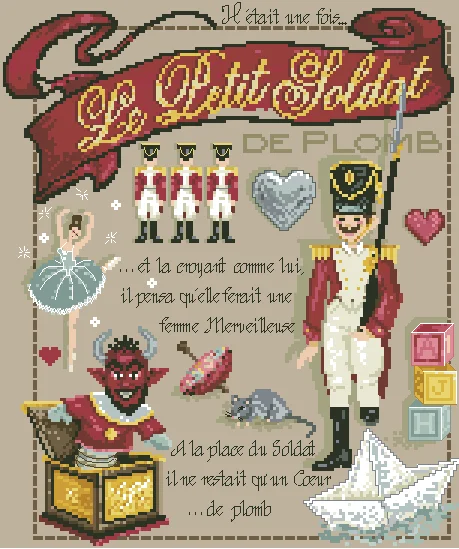 Little Soldier 38-43 embroidery kits, cross stitch kits,cotton frabric DIY homefun embroidery Shop13