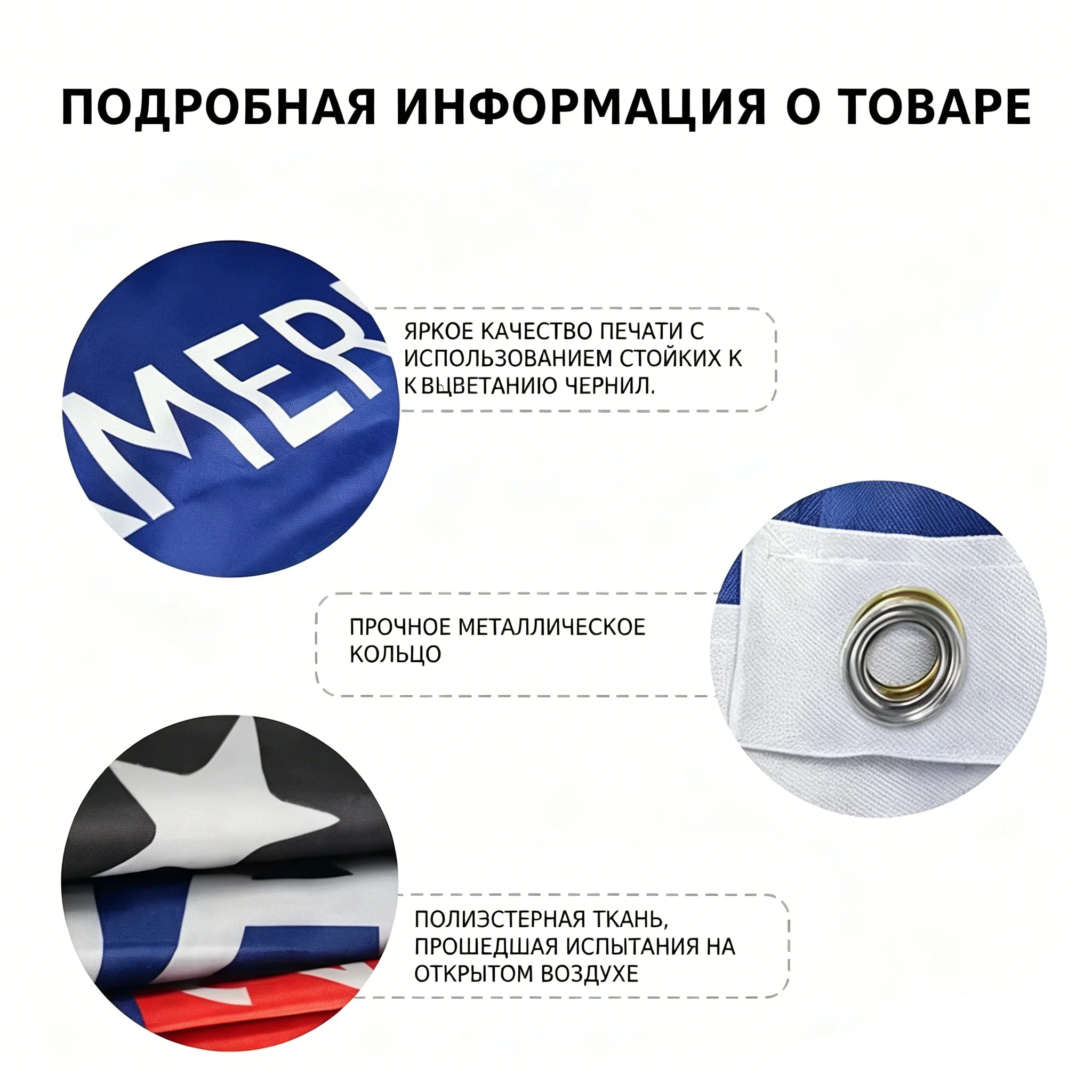 Russian North Caucasian Federal District Regional Flags, Republic & Krai Banners with Metal Grommets, Polyester Wall Decor
