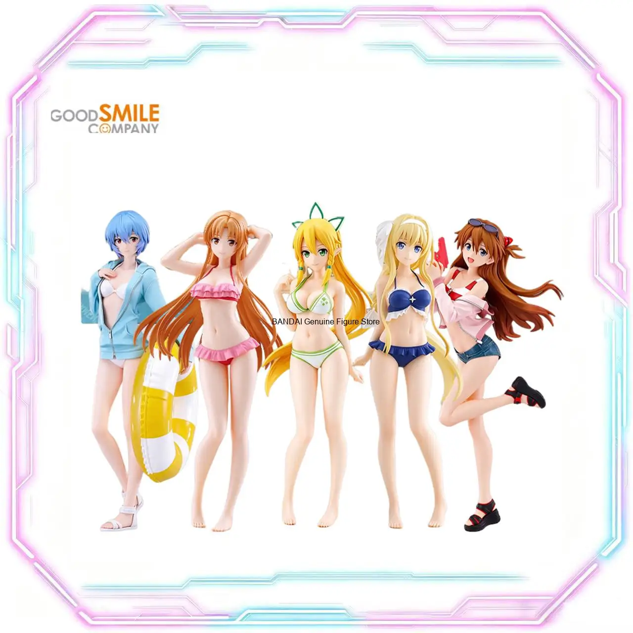 Good Smile Original Box Figures POP UP PARADE BEACH QUEENS Asuna, Leafa, Alice, Rei Ayanami, Asuka Prize Items