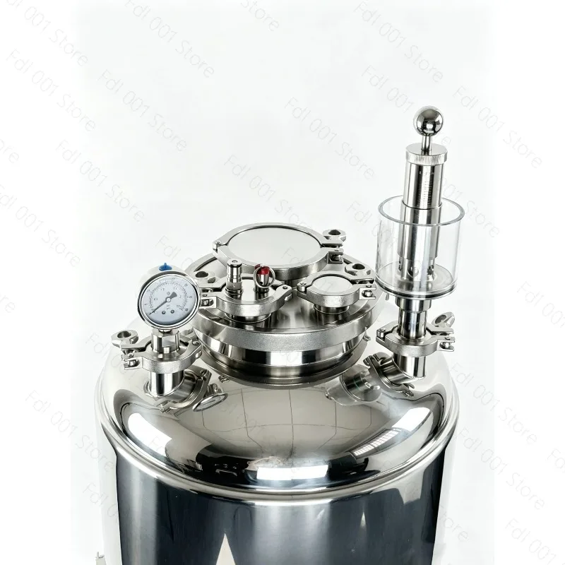 K4 316L Stainless Steel Conical Fermenter for Homebrew Craft Beer 304SS Double Wall Insulated Fermentation Tank 25L