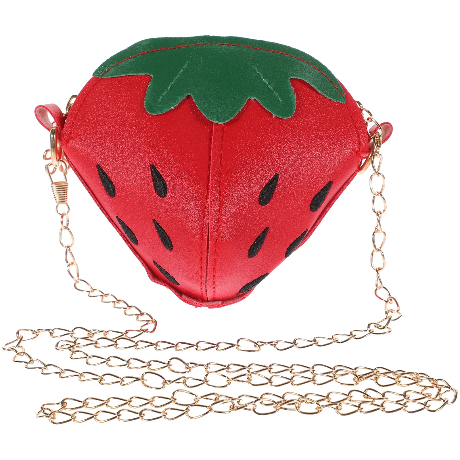 Strawberry Bag Kids Fruit Crossbody Shoulder Girls Purses Messenger Smooth Zipper Functional Accessories Fashion
