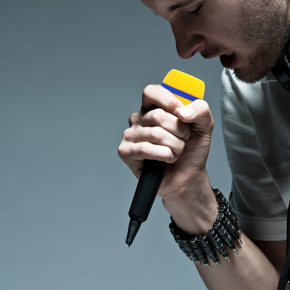 

5pcs Covers Thickened Mic Protective Cover For Microphone Accessory Cover For Microphone Replacement Accessory