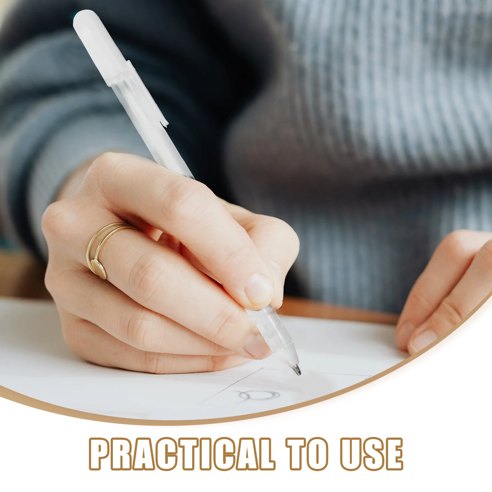 

10Pcs White Highlighter Marker Pens Bright Markers for Artists Designers Drawing Outlining White Marker