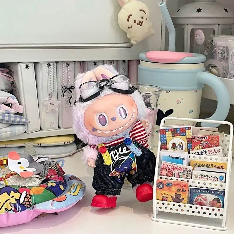 Adatto per vestiti per bambole Labubu da 17 cm, vestiti per bambole Labubu di prima seconda e terza generazione, set di vestiti per bambole da avventura, nessuna bambola