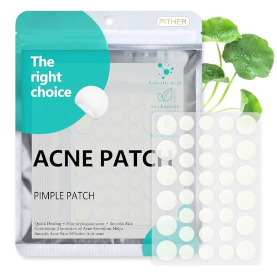 Pimple Patches Acne Patches Day and Night Hydrocolloid Patch for Covering Zits and Blemishes Invisible Zit Patches with Tea Tre