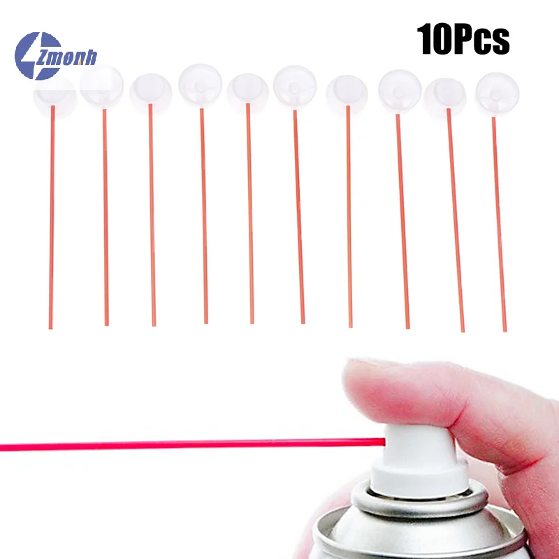 New！10Pcs/lot Spray-Paint Caps Fit Female Cans Needle Cap Spray Can Nozzle Spray Paint Nozzles Spray Paint Tips Red Thin Tube