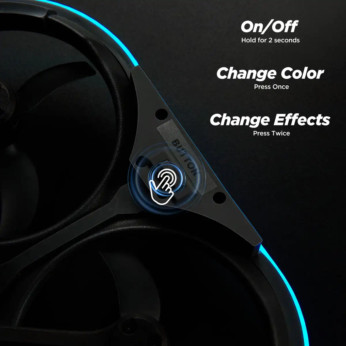 Osłony kanałów VIFLY z kolorową listwą LED do DJI Avata 2