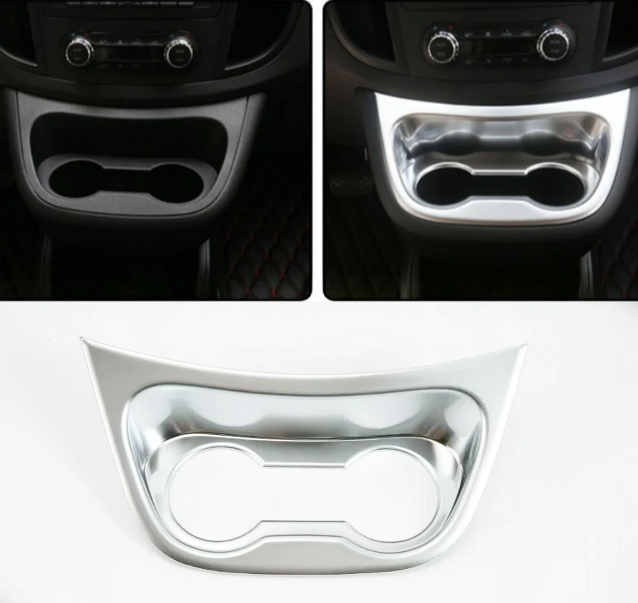 

Front Seat Water Cup Holder Decoration Panel Cover Trim For Mercedes-Benz Vito W447 2014 - 2022 Interior Accessories