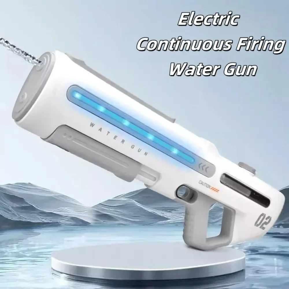 Pistolet à eau électrique à impulsion automatique, pistolet de pulvérisation fantaisie pour l'été et la plage en plein air, jouet pour garçon, jeu pour enfant et adulte, nouvelle collection