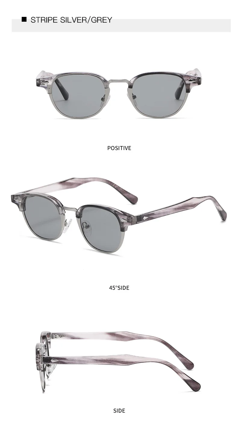 SPLOV Retro Premium Round Frame Polarized Sunglasses for Men's Fashion Outdoor Fishing Driving Glasses UV400