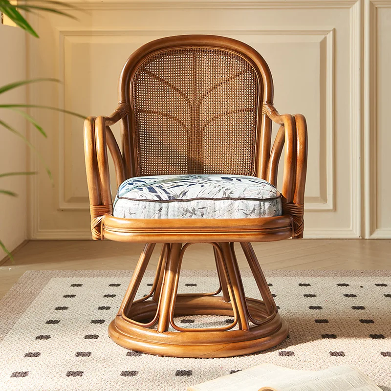 

Садовое кресло из натурального ротанга, подходит для ресторанов, отелей, домов, в качестве мебели для ресторанов, с набором приставных столиков, вращение на 360 градусов.