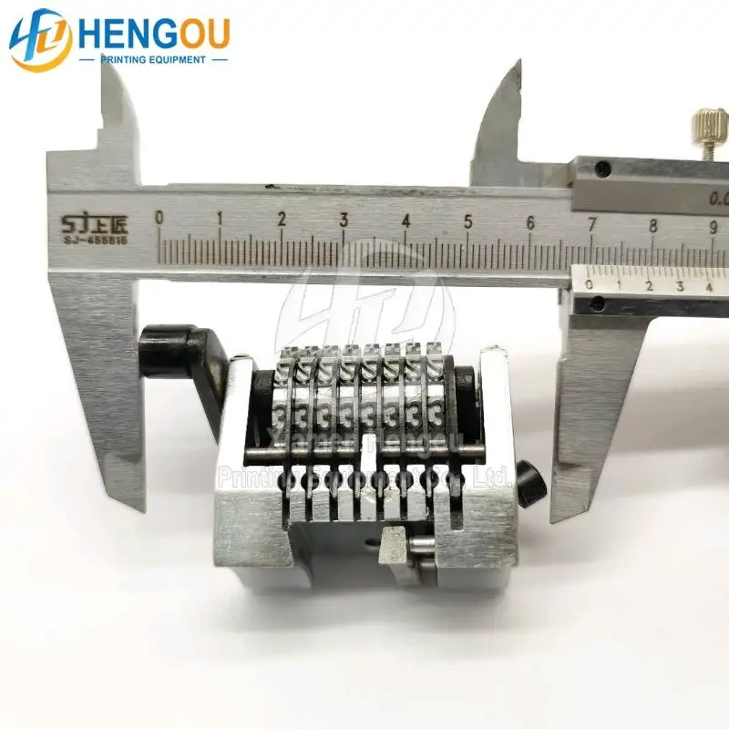 8 digits 18.9 numbering machine for offset printing machine Horizontal backward jump mode 98765...