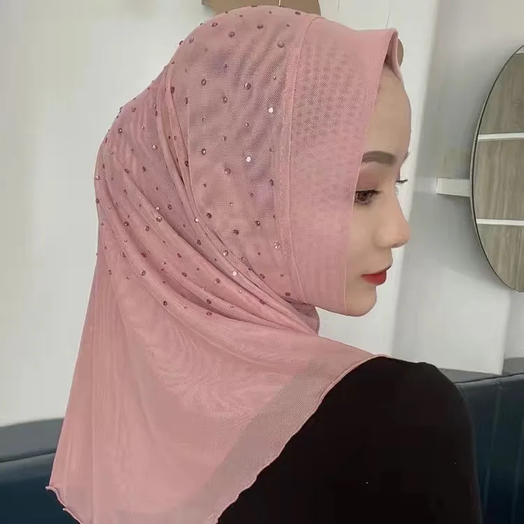 Plain Cheap Double Voile Summer Muslim Clothing Shawls Instant Hijab