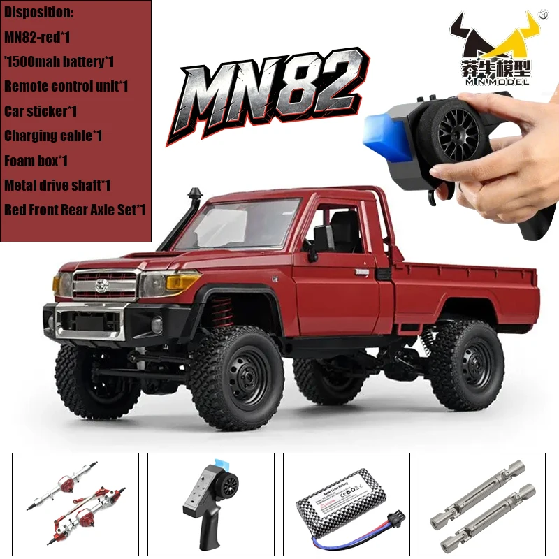 MN82 MN82PRO MN82S 4WD RC Crawler Car With Upgraded Metal Front Rear Axle 2.4G Off Road Remote Control Truck Hobby Gift