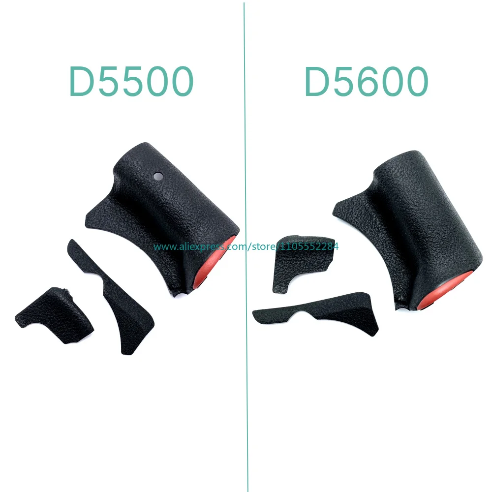 New Body Rubber for Nikon D5500 D5600 Front Grip Hand Thumb Left Side Shell Cover Leather +Tape Spare Part