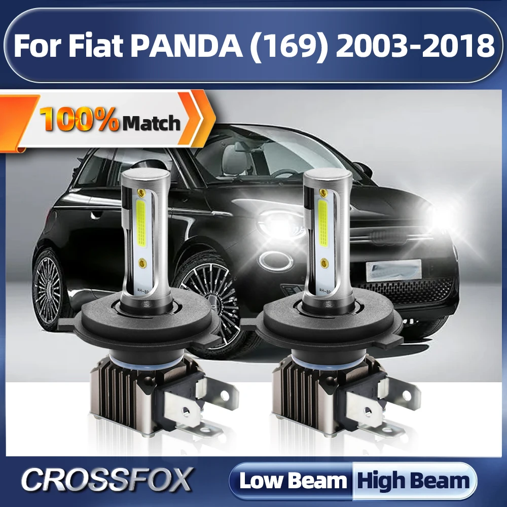 

120W 20000LM Canbus LED Car Headlight 6000K White Auto Lamp 12V 24V For Fiat PANDA (169) 2003-2012 2013 2014 2015 2016 2017 2018
