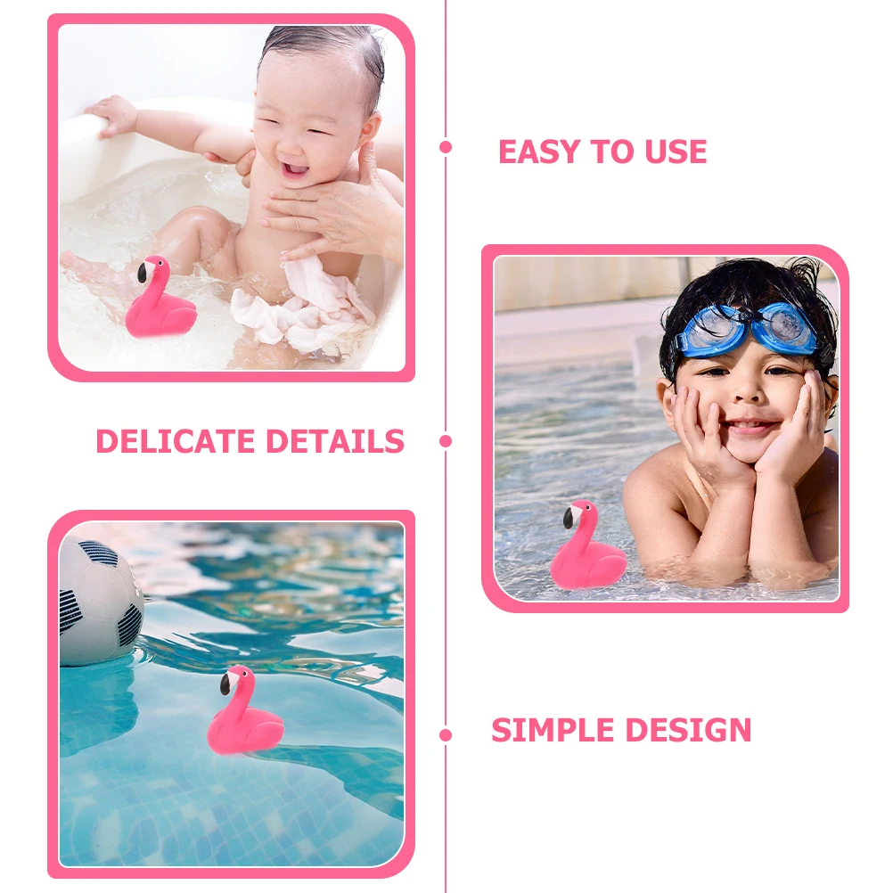 

2Pcs Floating Pool Thermometer Flamingo Shape Clear Scale Water Temperature Meter for Swimming Pools Hot Tubs Ponds
