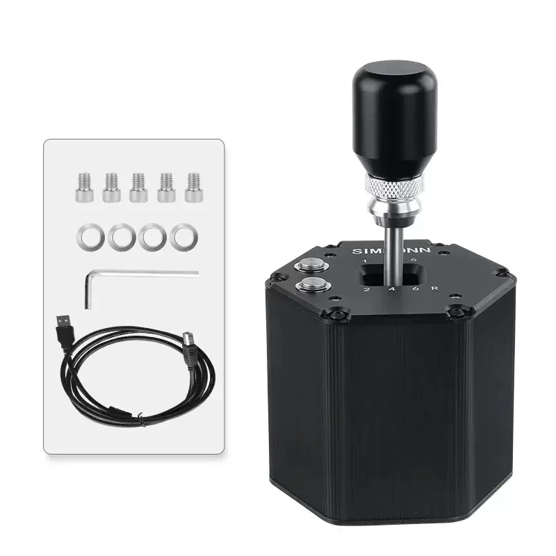 Simracing H Gear Shifter 6+R PC USB para Logitech G25 G27 G29 G920 para Volante Thrustmaster T300RS/T-TGT para Euro Truck 2