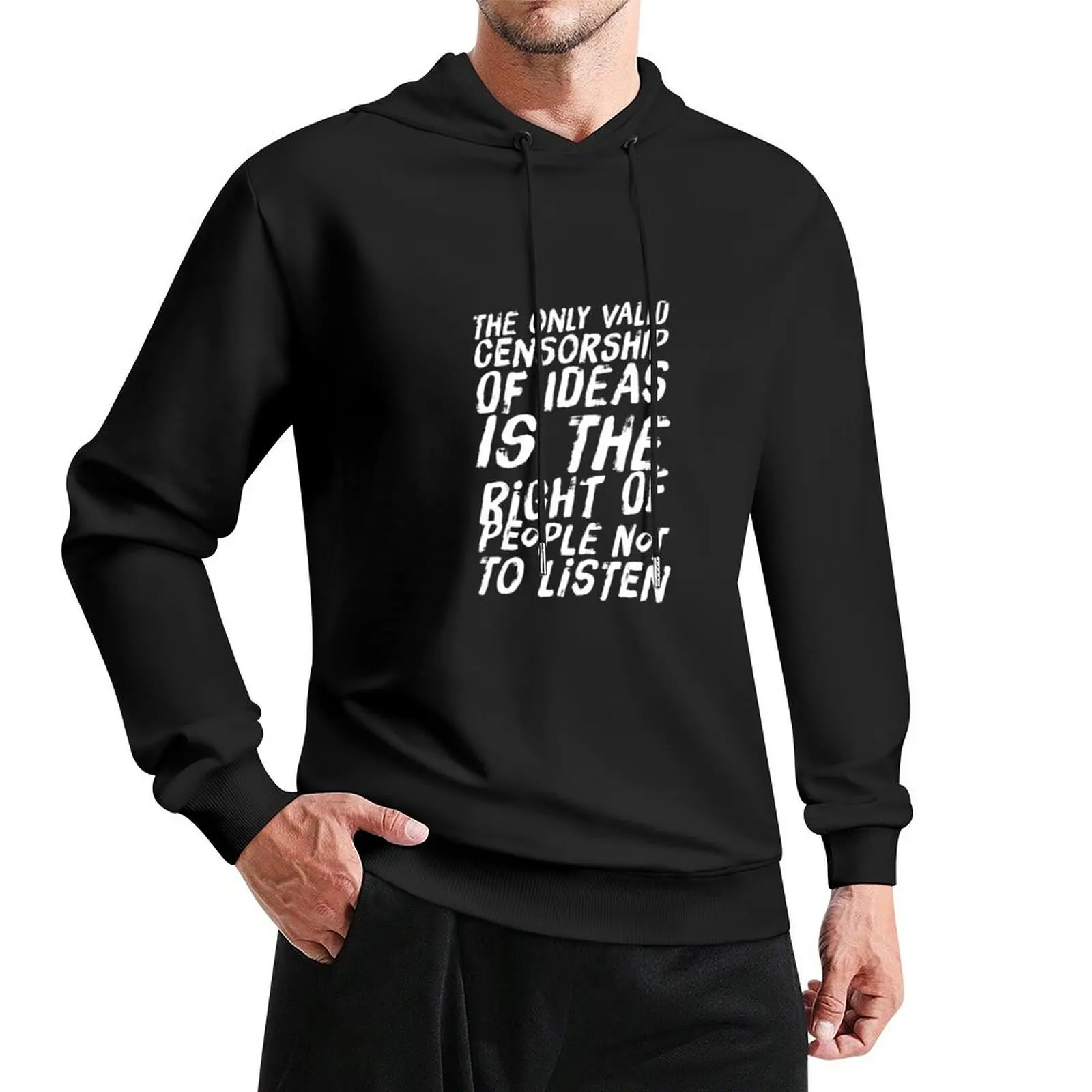 

Don’t listen Pullover Hoodie autumn new products anime clothes hoodie oversize