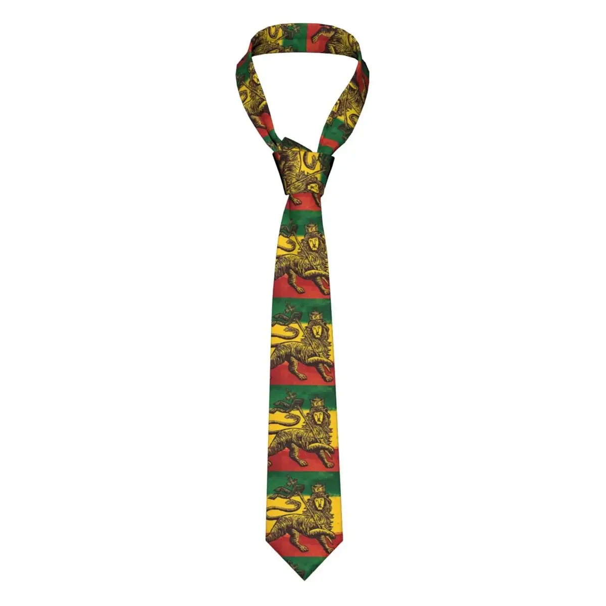 Rasta Flag Men Neckties Skinny Polyester 8 cm Wide Neck Ties for Mens Accessories Gravatas Wedding Accessories Gift