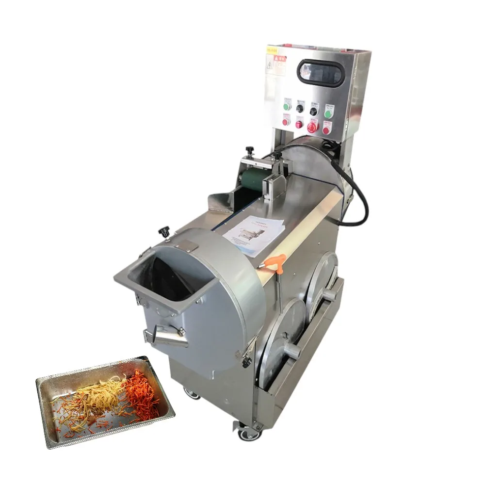 Máquina automática de corte e fatiar vegetais e frutas