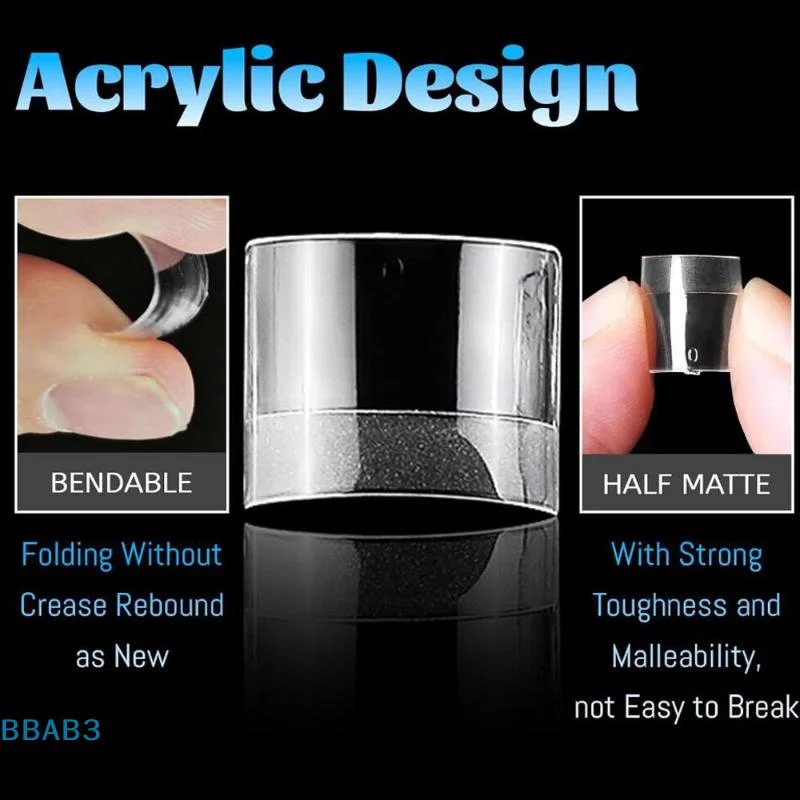 【B】120/240 قطعة أطراف أظافر وهمية شفافة نصف غطاء لأظافر القدم للباديكير المربعة اضغط على أظافر القدم للنساء لصالونات الأظافر DIY #4