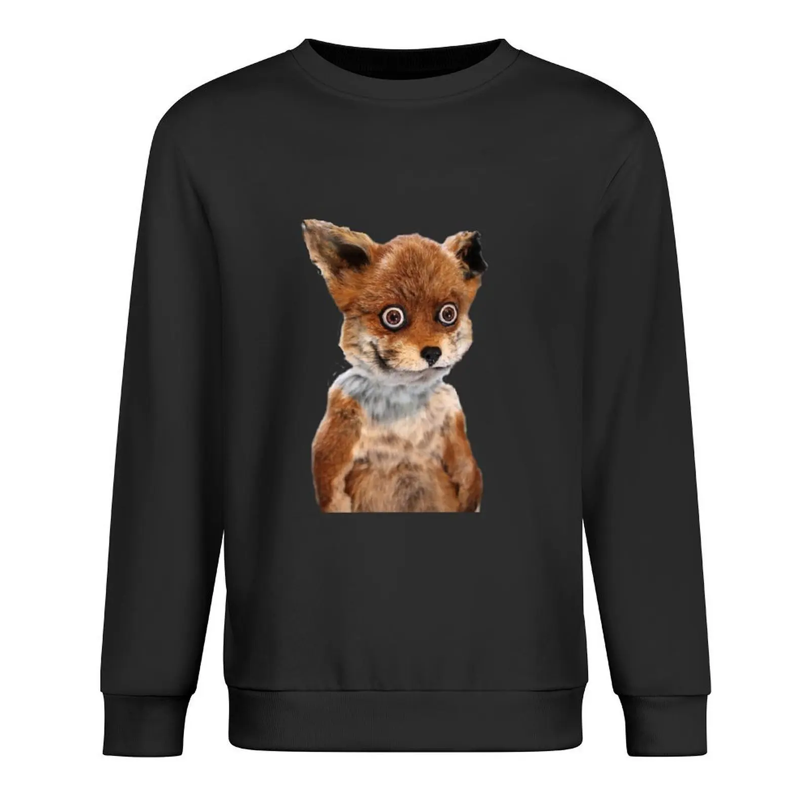 

GEOFF STONED FOX TAXIDERMY MEME ADELE MORSE Pullover men wear fashion men tracksuits men's clothing oversize sweatshirts
